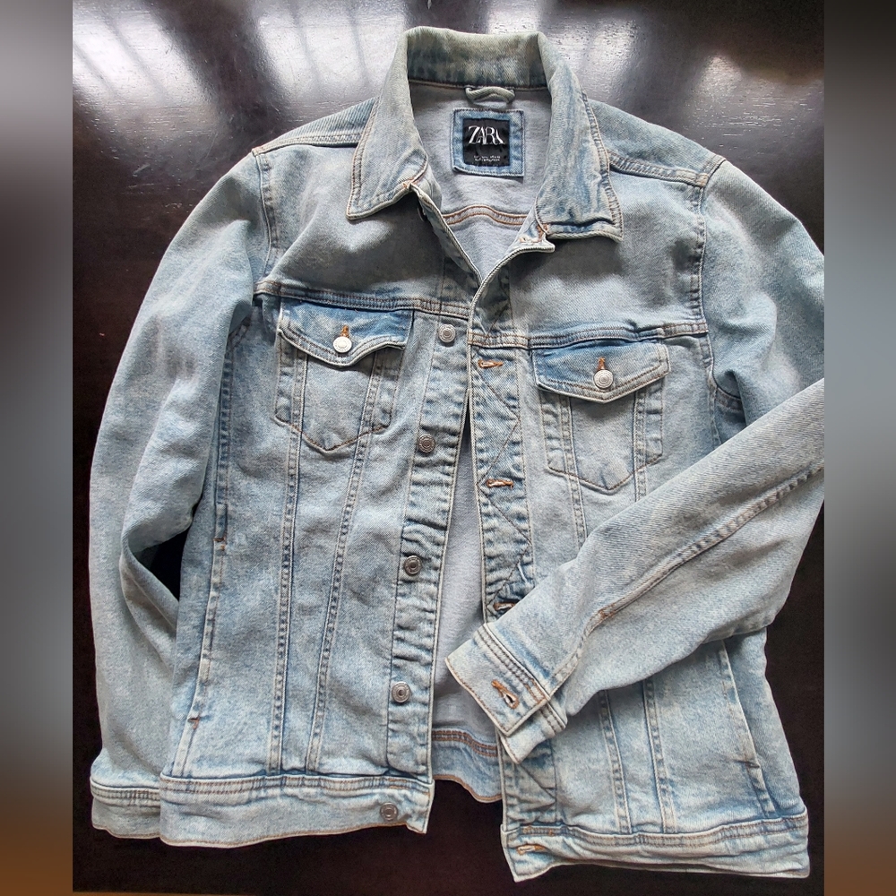 Zara Washed Denim Jacket